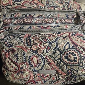 Vera Bradley Crossbody Bag in Pink and Blue Paisley